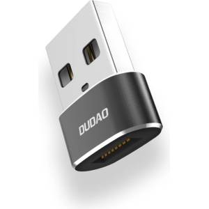 Dudao USB-C Преход/Адаптер, Dudao female USB-C to USB-A, Черен (L16AC)