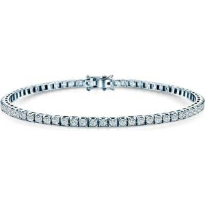 SAVICKI Тенис гривна, бяло злато 585, бели лабораторни диаманти, 1.980К, 3.0mm, 19cm