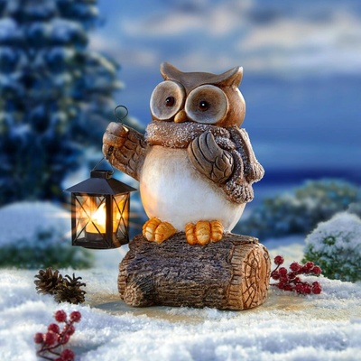 Die moderne Hausfrau Dekorace Sova s lucernou – Zbozi.Blesk.cz