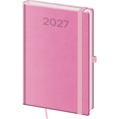 Helma Print Pop A5 týdenní 2027 růžový