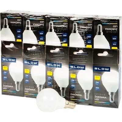 BLOW žárovka LED E14 G45 ECO 87-435, 5W, neutrální 2087435