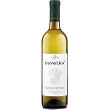 Pavelka a Syn Rizling Rýnsky Výber z Hrozna Suché 13% 0,75 l (čistá fľaša)