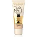 Eveline Cosmetics Satin Matt матиращ фон дьо тен с екстракт от охлюв цвят 103 Natural 30ml