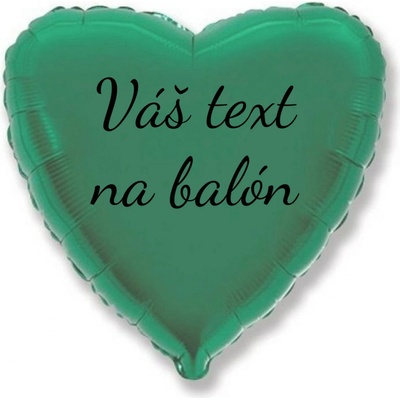 Personal Godan Fóliový balón s textem Tyrkysové srdce 45 cm