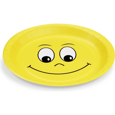 WIMEX Papírové talíře 23cm SMILING FACE
