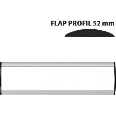 A-Z Reklama CZ Orientační nástěnná tabulka 52 × 250 mm - Flap Profil – kód UDS520NA25