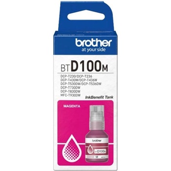 Brother Оригинално мастило за принтер Brother BT-D100M, 5000 страници/5%, Magenta (3015100785)