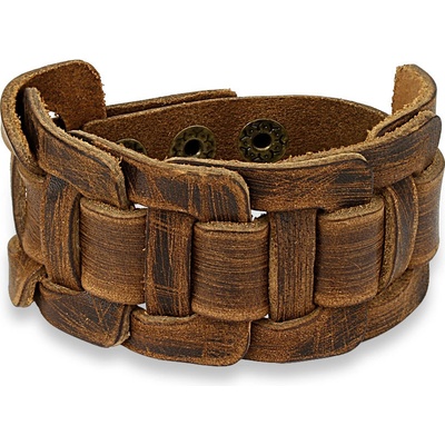 Steel Edge kožený SESL0220 hnědá