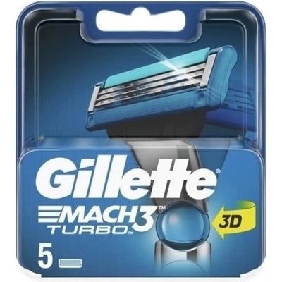 Gillette Mach3 Turbo 3D 5 ks