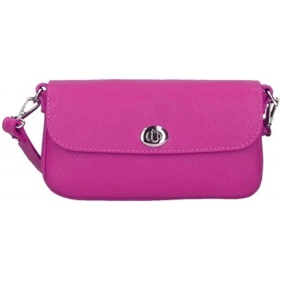Made in Italy kožená kabelka 766 fuchsia