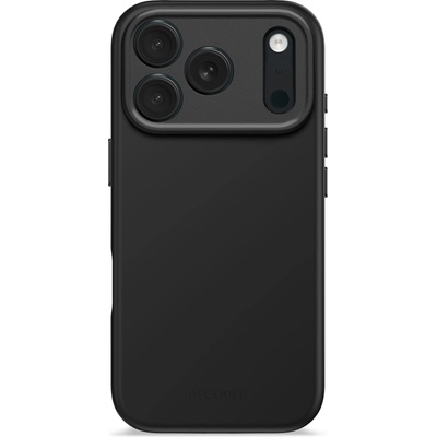 Decoded antimicrobial silicone backcover for iphone 17 pro - phantom black (k-d25ipo17pbcs9pk)