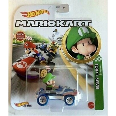 Mattel Hot Wheels Super Mario Bros Baby Luigi Sneaker Cars