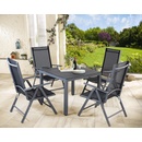 ZahradnyNabytok Záhradná hliníková zostava Bern 1+4 - antracit WPC