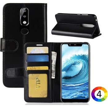 Image 1 of Nokia 5.1 Plus Magnetic Wallet Кожен Калъф и Протектор