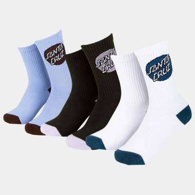 Santa Cruz ponožky Pop Dot Socks 3 Pack Assorted FA26