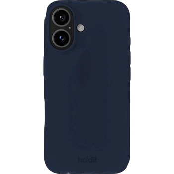 Holdit Гръб Holdit Silicone за iPhone 16 - Midnight Blue