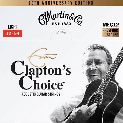 Martin MEC12LTD20 Eric Clapton 20th, Light struny pro akustickou kytaru