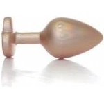  Plug-Jewellery Pearl Gold Heart PLUG- Clear M