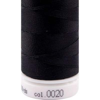 Nitě Poly Sheen Mettler 200 m Varianta: 0020 Black, Balení: 1 ks