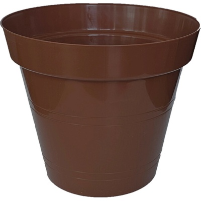 Kinekus Kvetináč klasický plastový, 26cm, hnedý, K42