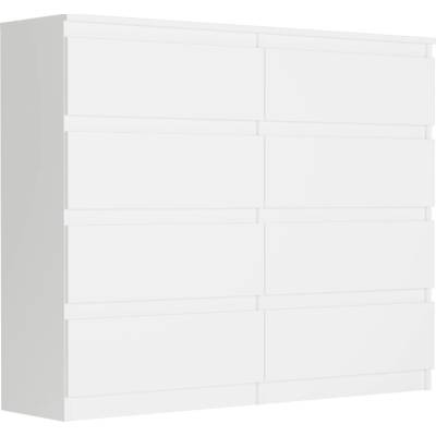 Framire Komoda se zásuvkami bílá, 120 x 40 cm (Modern R120S8)