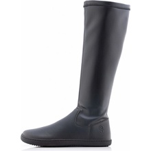 Shapen Stretchy Leather barefoot čižmy black
