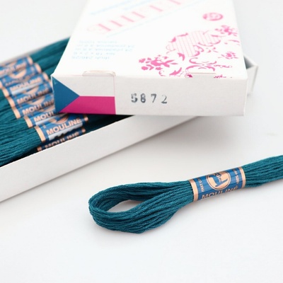 Niťárna Vyšívací příze Mouline 5872 - jeans modrá