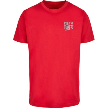 Mister Tee Тениска Keep It 100% Tee cityred XXLUB-MT3755-00491 - Тъмносив, размер 4XL