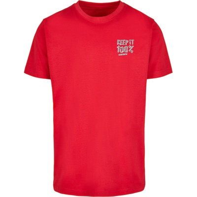 Mister Tee Тениска Keep It 100% Tee cityred XXLUB-MT3755-00491 - Тъмносив, размер 4XL