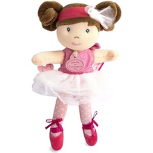 Doudou Julijou mini baletka "Les Tutus" 23 cm světle růžové šaty