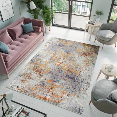 Modern Rugs Ombre G029D WHITE/DARK BLUE