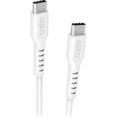 SBS TECABLETCC2MW USB-C/USB-C, 2m, bílý