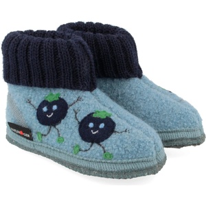 Haflinger Детски пантофи Haflinger Kid's Hüttenschuh Blaubeere Slippers - Powder Blue - размер 29 (EU) (702-6029-0117)