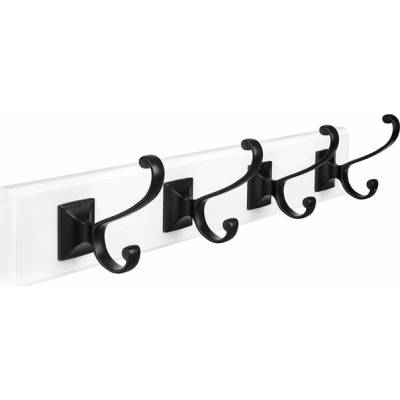 Walteco 8606 4 háčky bílý MDF / matný černý