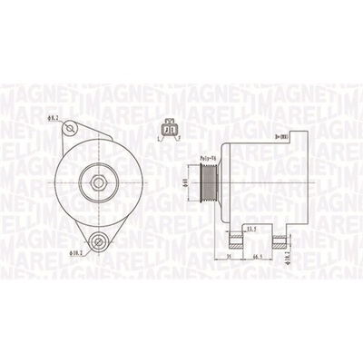 Alternátor MAGNETI MARELLI 063732017010