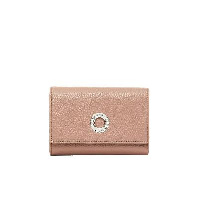 Mellow leather medium trifold wallet - Brown (Winter Rose)