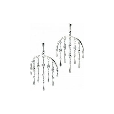 FIORELLI silver Exkluzívne strieborné náušnice E4477C