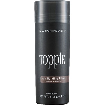 Toppik Hair Building Fibers Zahušťovací vlákna na vlasy a vousy Tmavě Hnědá 27 g
