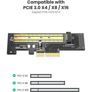 Ugreen Адаптер за разширителна карта Ugreen PCIe 3.0 x4 към SSD M. 2 M-Key / M. 2 B- (70503_VZ)