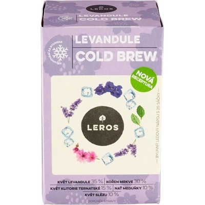 Leros Cold brew levandule&meduňka 20 x 1 g