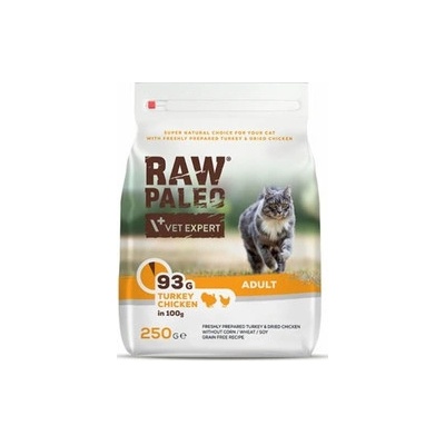 VETEXPERT Raw Paleo Adult Cat Turkey&Chicken 250 g
