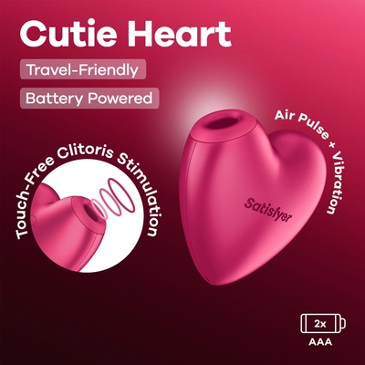 Satisfyer Cutie Heart Battery Series Pink