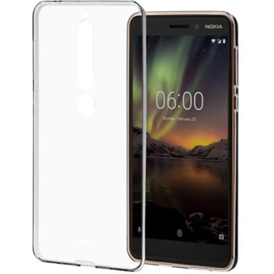 Nokia Оригинален силиконов гръб за Nokia 6.1 - Прозрачен