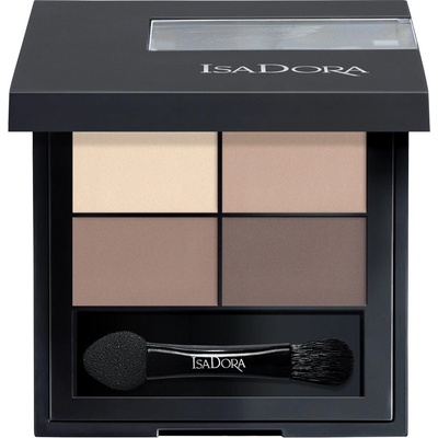 Isadora Čtyři oční stíny 01 Muddy Nudes 4 g