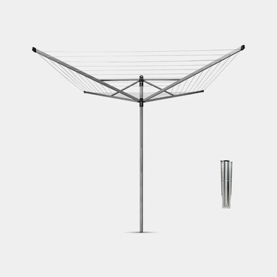 Brabantia 50 м метално сив въртящ се простор с метален шиш Brabantia от серия LIFT-O-MATIC (90300267)