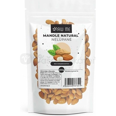 Raw Me Mandle Natural nelúpané nelúpané mandle 200 g