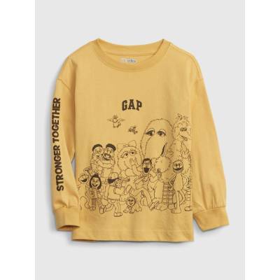 Baby tričko organic Gap & Sesame Street Žlutá