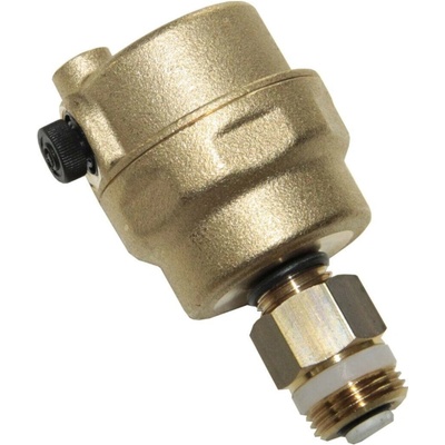 Caleffi 502530 automatický odvzdušňovací ventil s bočním vývodem se zpět. klapkou 3/8"