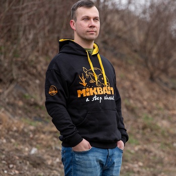 MIKBAITS Mikina Fans team černá - Mikbaits oblečení - Mikina Fans team černá