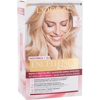 L'Oréal Paris Excellence Creme Triple Protection barva na vlasy na barvené vlasy 9 Natural Light Blonde 48 ml